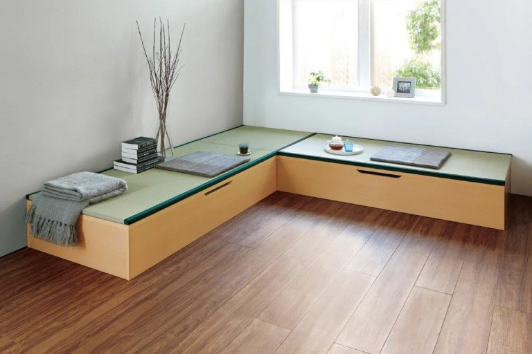 Nội thất pha trộn giữa phong cách Nhật Bản và phương Tây