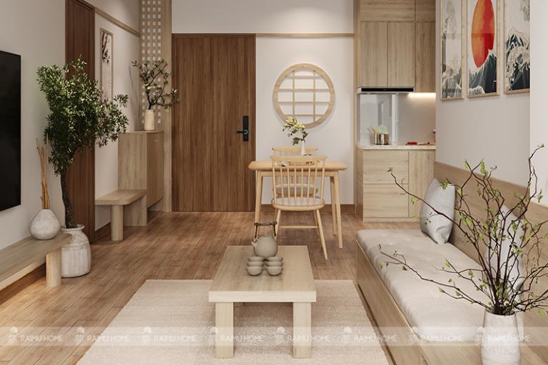 10 Mẫu thiết kế nội thất chung cư 45m2 đẹp và đầy đủ công năng