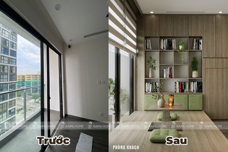 "NHÂN ĐÔI KHÔNG GIAN" căn hộ Vinhomes Smart City nhờ THIẾT KẾ NỘI THẤT KIỂU NHẬT