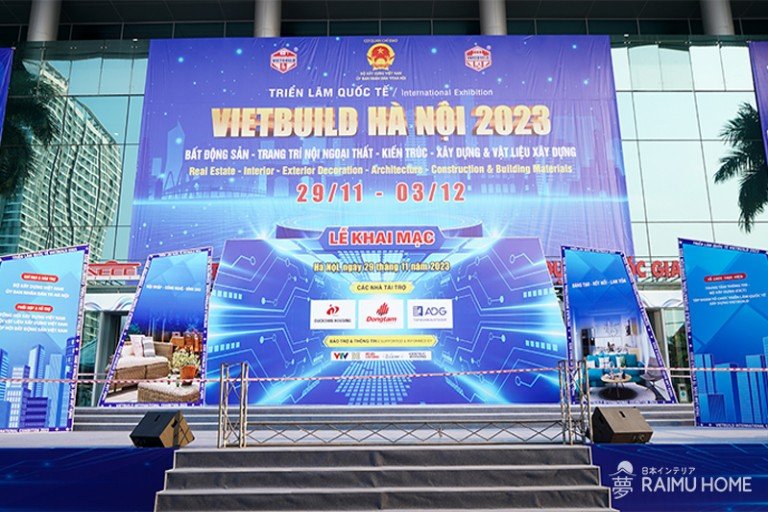 Gian hàng tư vấn nội thất của Raimu Home tại VietBuild 2023 đã lung linh sẵn sàng cho 05 ngày tới