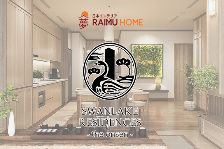 Thiết kế nội thất phong cách Nhật Bản xâm chiếm khu căn hộ Swan Lake Onsen Ecopark