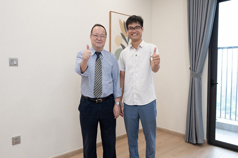 GĐKD SAITO.TOSHIMI NGHIỆM THU CĂN HỘ AN LẠC GREEN